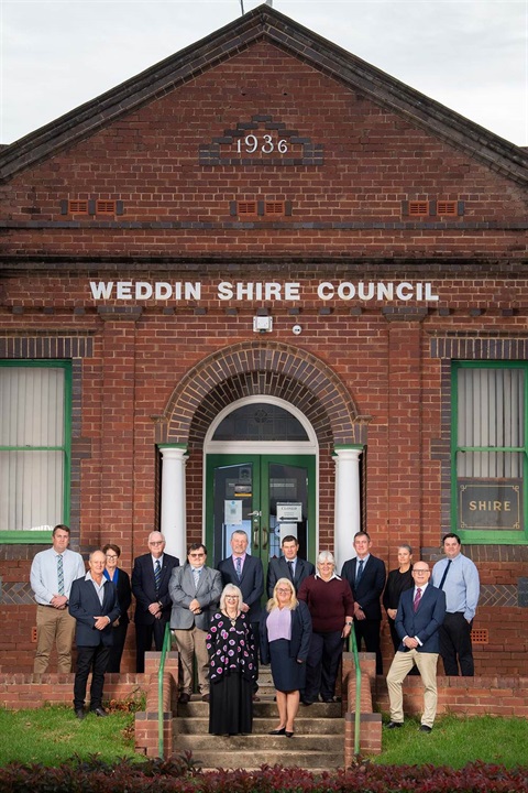 Picture of Weddin Shire Council building, Councillors and Directors