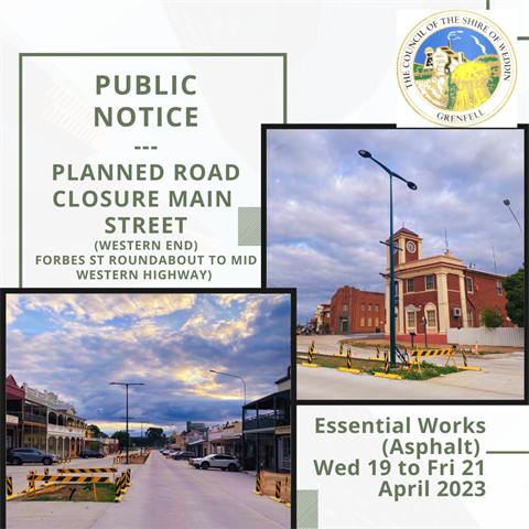 PLANNED ROAD CLOSURE
